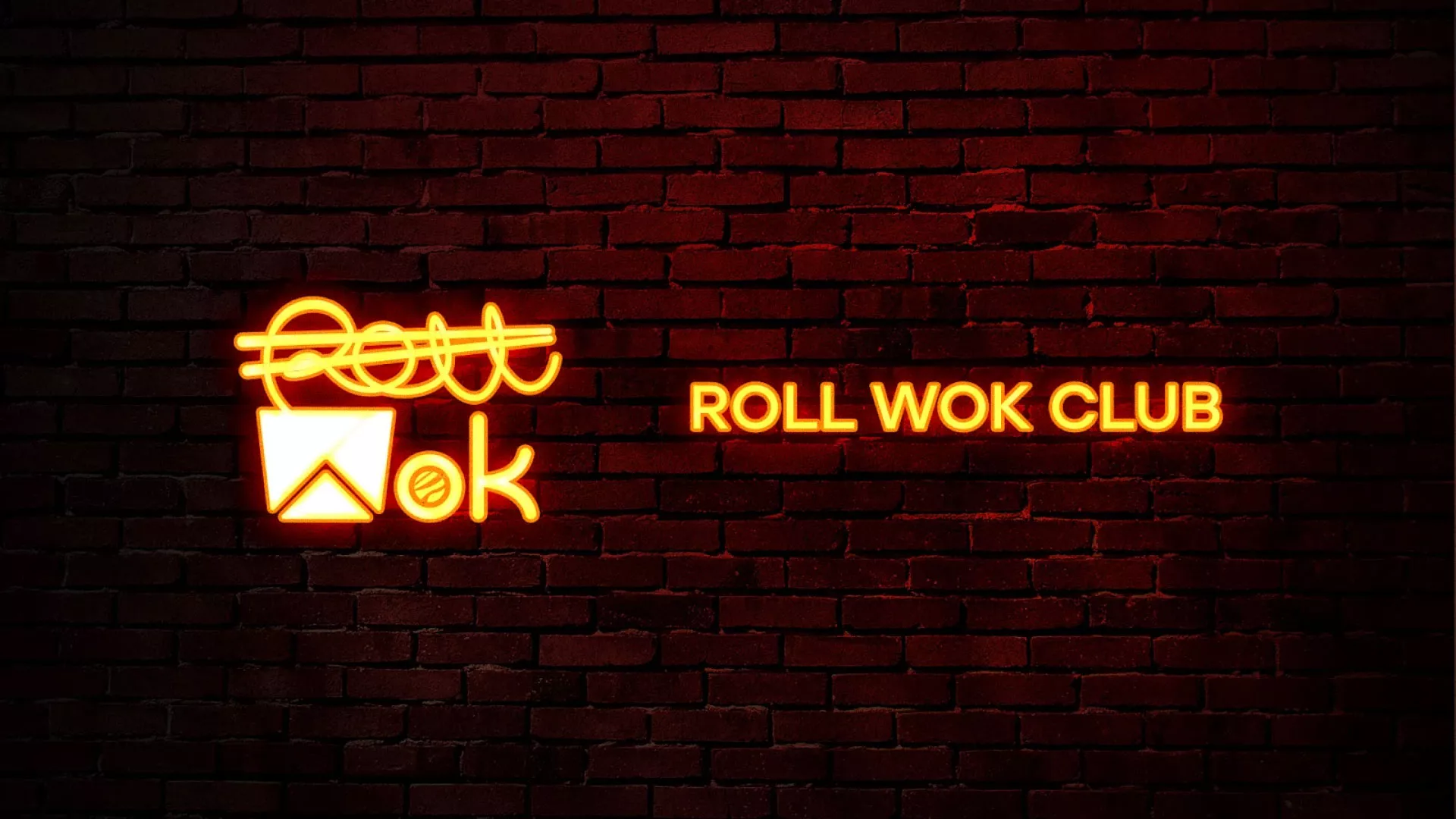 Разработка интерьерной вывески суши-бара «Roll Wok Club» в Чёрмозе